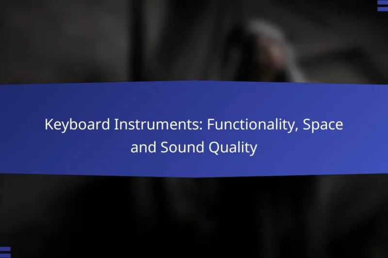 Keyboard Instruments: Functionality, Space and Sound Quality